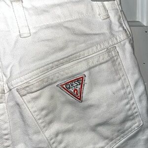 GUESS Vintage Women’s White Relaxed Cut Offs
